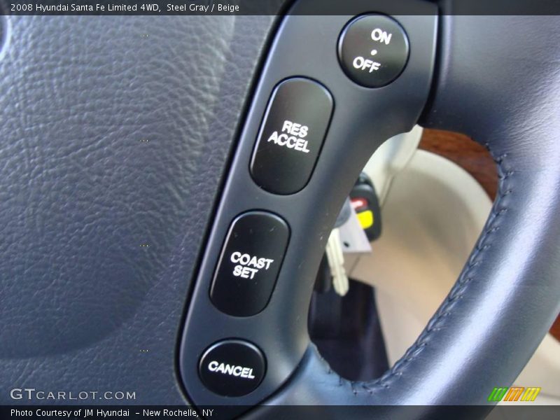 Steel Gray / Beige 2008 Hyundai Santa Fe Limited 4WD