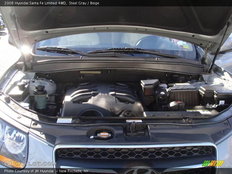 Steel Gray / Beige 2008 Hyundai Santa Fe Limited 4WD