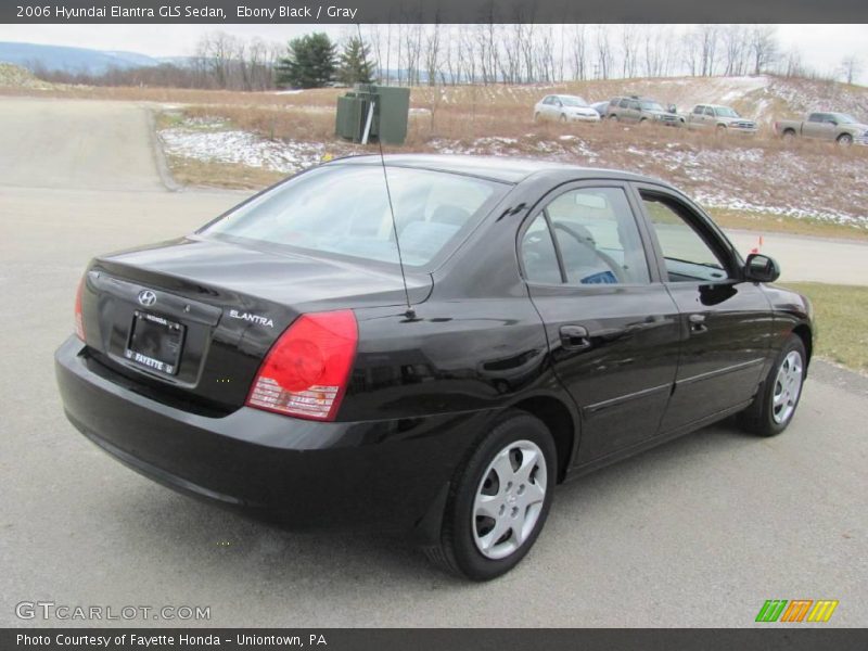 Ebony Black / Gray 2006 Hyundai Elantra GLS Sedan