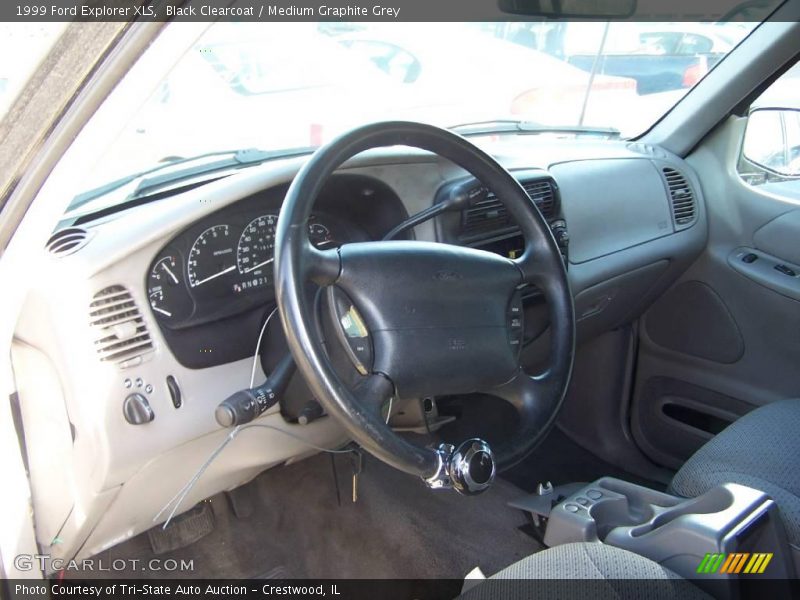 Black Clearcoat / Medium Graphite Grey 1999 Ford Explorer XLS