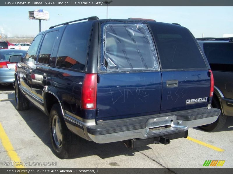 Indigo Blue Metallic / Gray 1999 Chevrolet Tahoe LS 4x4