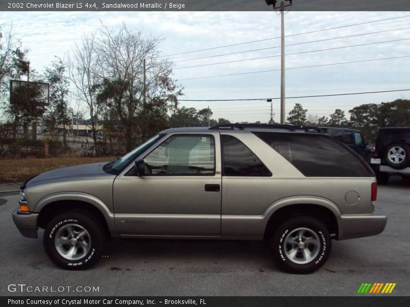 Sandalwood Metallic / Beige 2002 Chevrolet Blazer LS 4x4