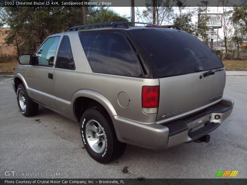 Sandalwood Metallic / Beige 2002 Chevrolet Blazer LS 4x4