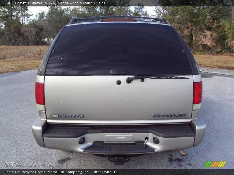 Sandalwood Metallic / Beige 2002 Chevrolet Blazer LS 4x4