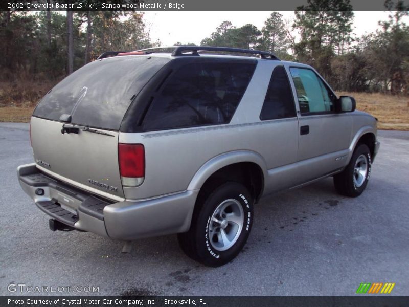 Sandalwood Metallic / Beige 2002 Chevrolet Blazer LS 4x4