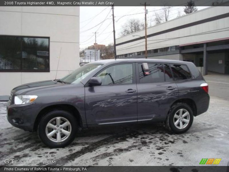 Magnetic Gray Metallic / Ash Gray 2008 Toyota Highlander 4WD