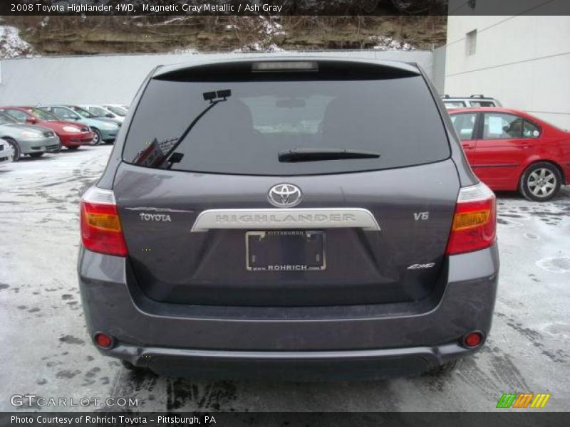 Magnetic Gray Metallic / Ash Gray 2008 Toyota Highlander 4WD