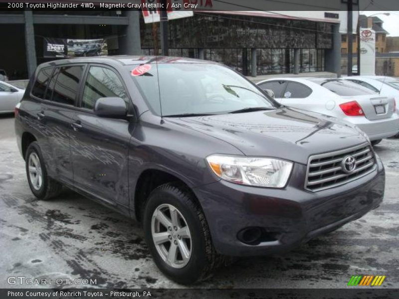 Magnetic Gray Metallic / Ash Gray 2008 Toyota Highlander 4WD