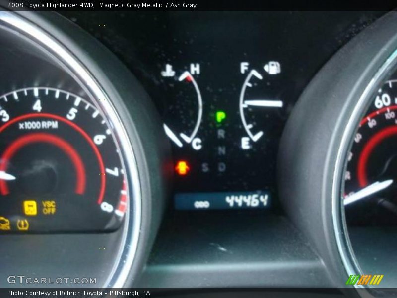 Magnetic Gray Metallic / Ash Gray 2008 Toyota Highlander 4WD