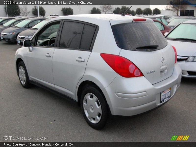 Brilliant Silver / Charcoal 2008 Nissan Versa 1.8 S Hatchback