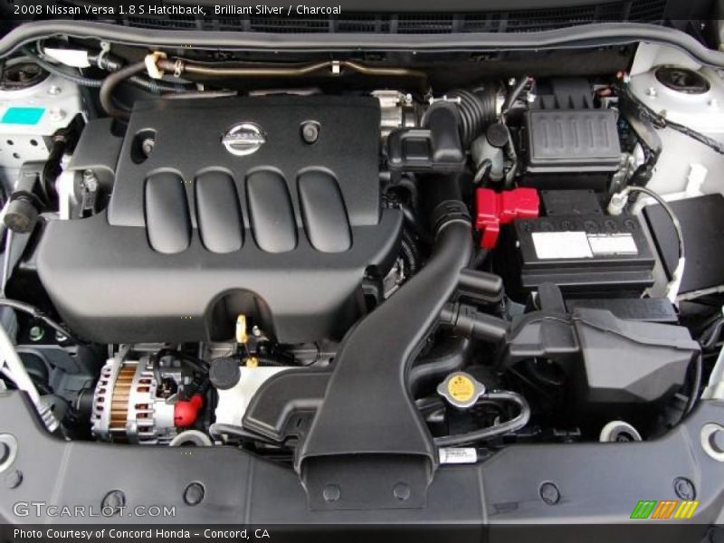 Brilliant Silver / Charcoal 2008 Nissan Versa 1.8 S Hatchback