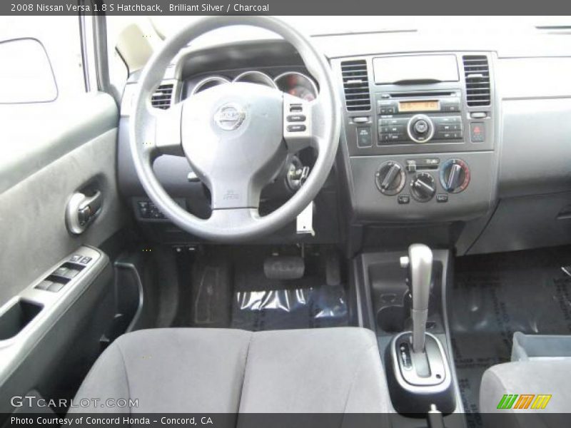 Brilliant Silver / Charcoal 2008 Nissan Versa 1.8 S Hatchback