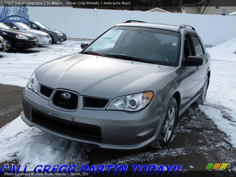 Urban Gray Metallic / Anthracite Black 2007 Subaru Impreza 2.5i Wagon