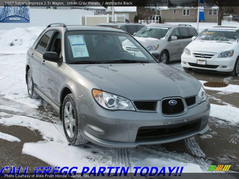Urban Gray Metallic / Anthracite Black 2007 Subaru Impreza 2.5i Wagon