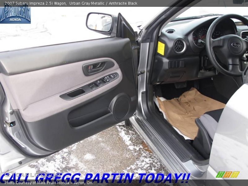 Urban Gray Metallic / Anthracite Black 2007 Subaru Impreza 2.5i Wagon
