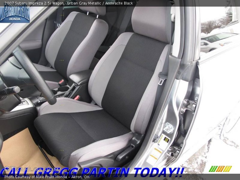 Urban Gray Metallic / Anthracite Black 2007 Subaru Impreza 2.5i Wagon