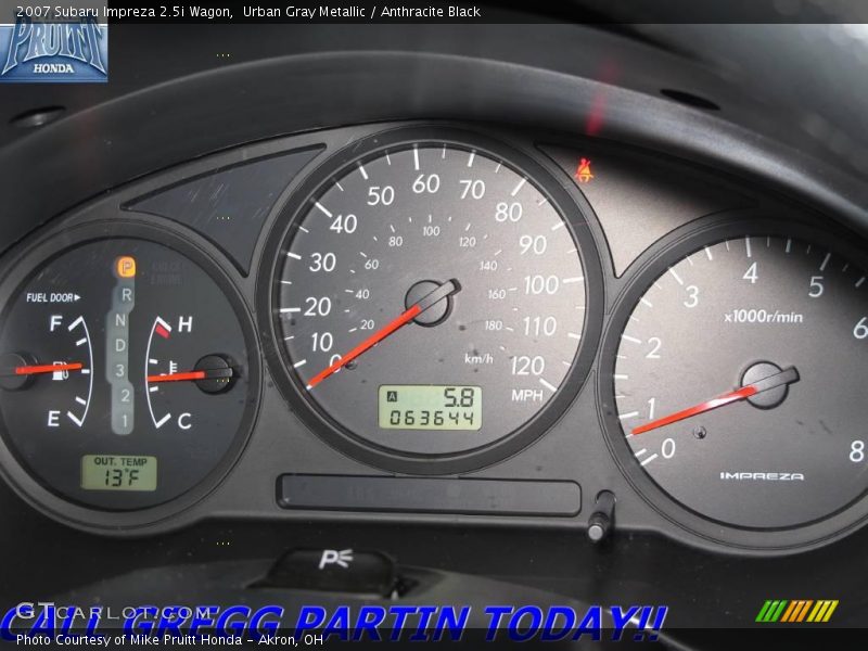 Urban Gray Metallic / Anthracite Black 2007 Subaru Impreza 2.5i Wagon