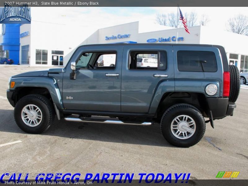 Slate Blue Metallic / Ebony Black 2007 Hummer H3