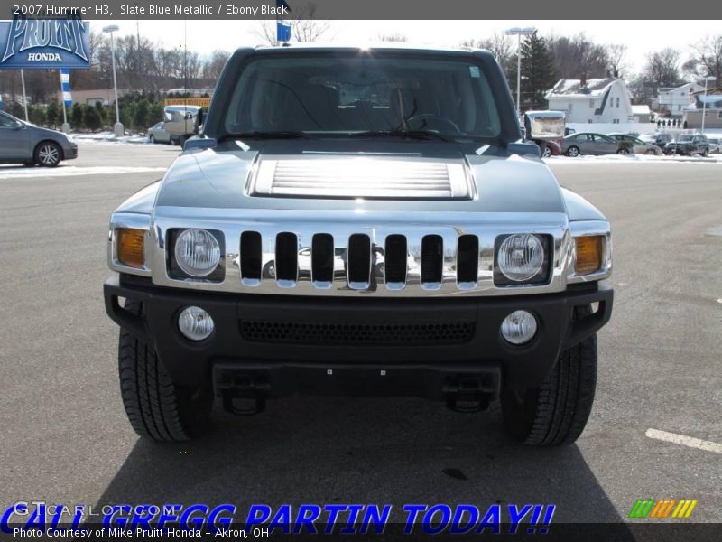 Slate Blue Metallic / Ebony Black 2007 Hummer H3