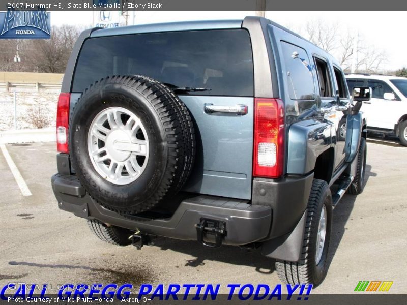 Slate Blue Metallic / Ebony Black 2007 Hummer H3