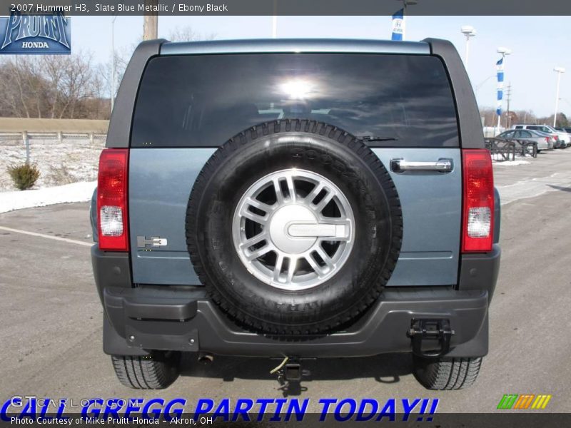 Slate Blue Metallic / Ebony Black 2007 Hummer H3