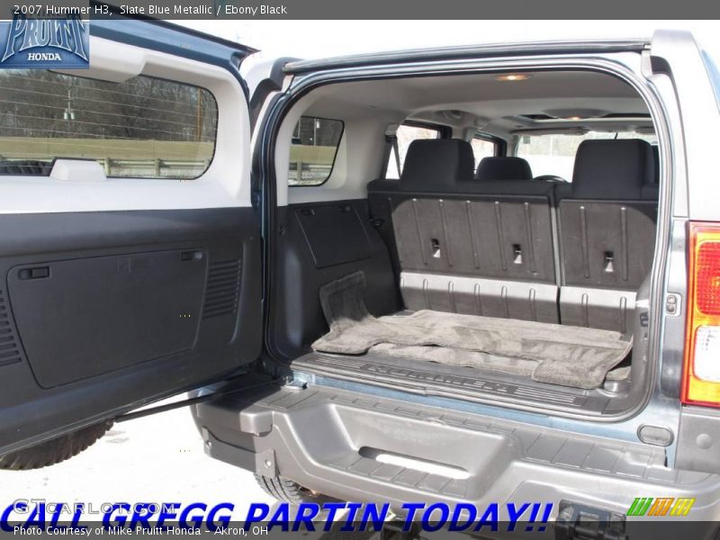 Slate Blue Metallic / Ebony Black 2007 Hummer H3