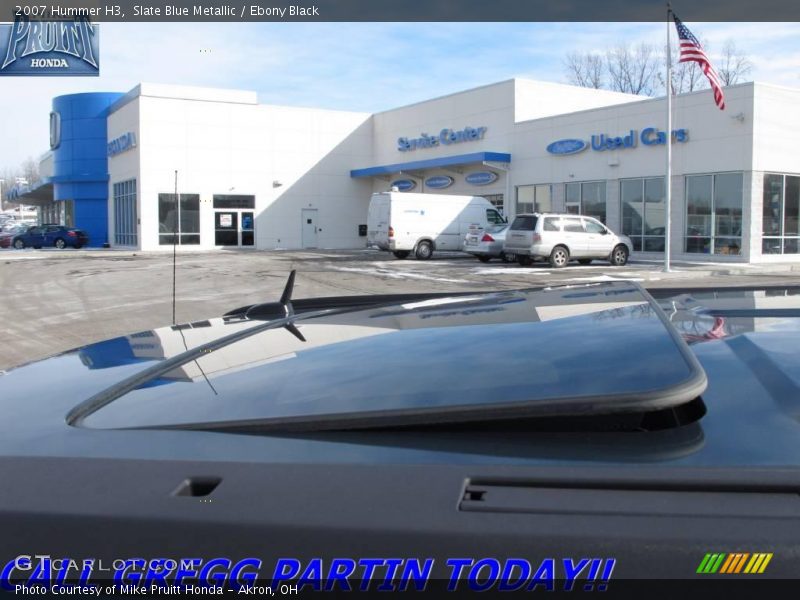 Slate Blue Metallic / Ebony Black 2007 Hummer H3