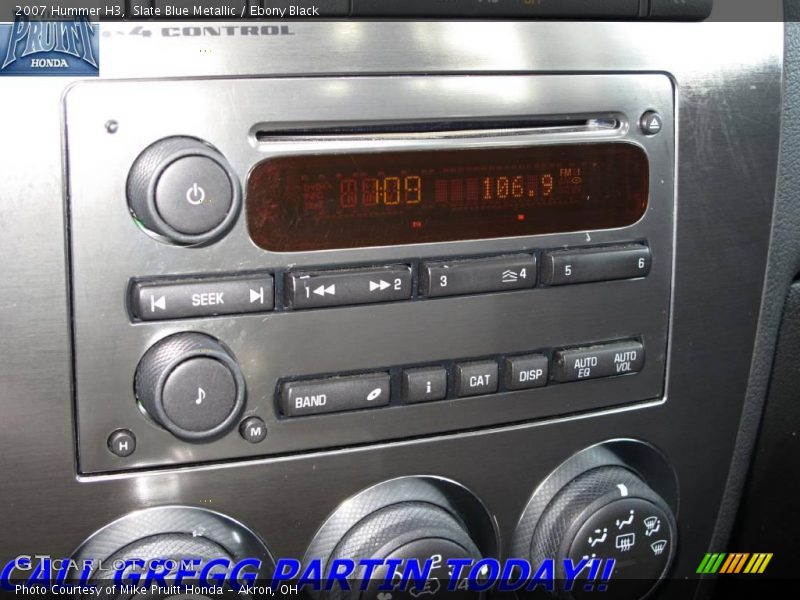 Slate Blue Metallic / Ebony Black 2007 Hummer H3