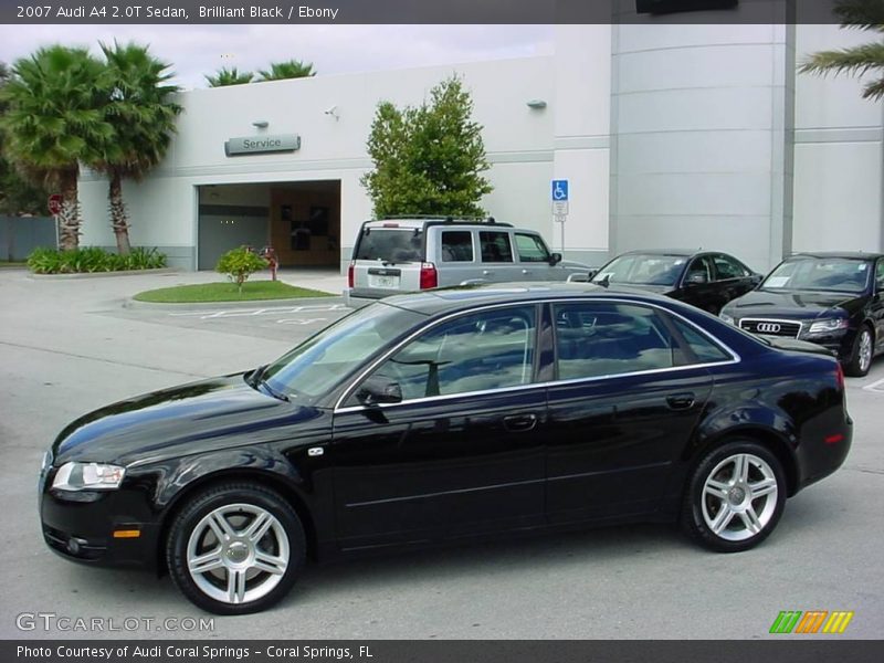 Brilliant Black / Ebony 2007 Audi A4 2.0T Sedan
