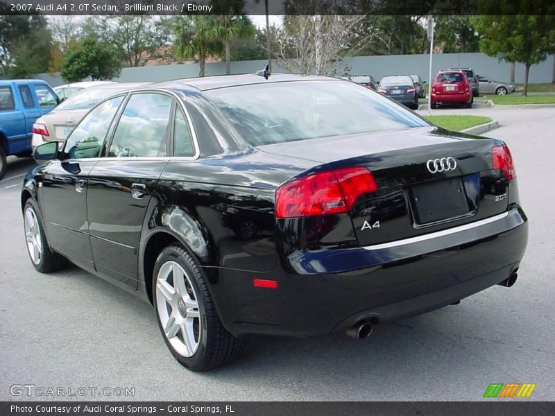 Brilliant Black / Ebony 2007 Audi A4 2.0T Sedan