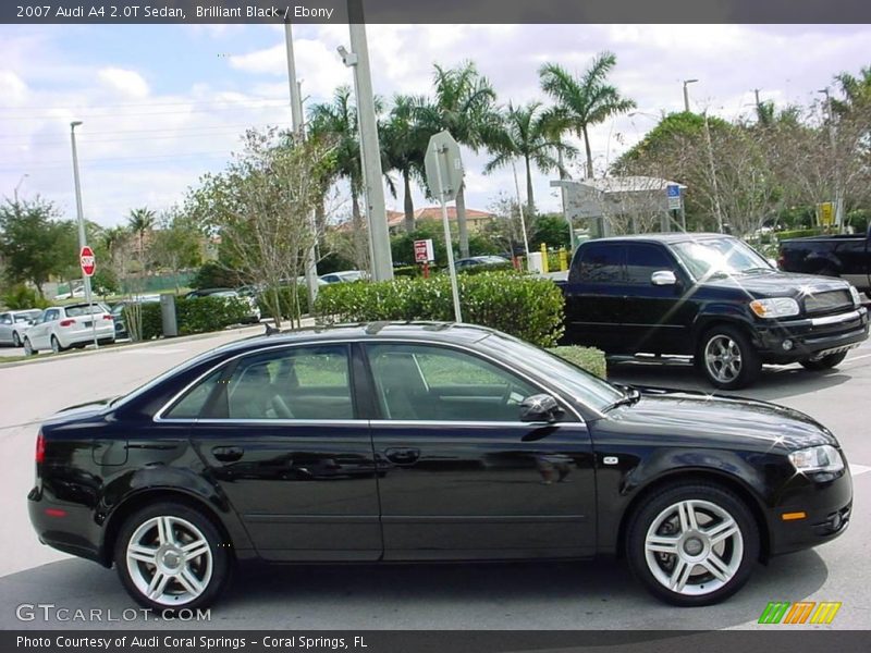 Brilliant Black / Ebony 2007 Audi A4 2.0T Sedan