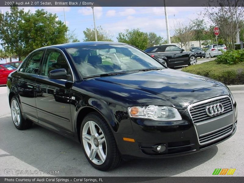 Brilliant Black / Ebony 2007 Audi A4 2.0T Sedan