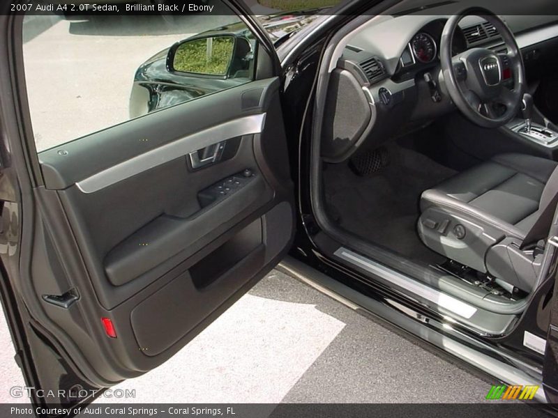 Brilliant Black / Ebony 2007 Audi A4 2.0T Sedan