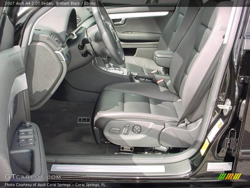 Brilliant Black / Ebony 2007 Audi A4 2.0T Sedan