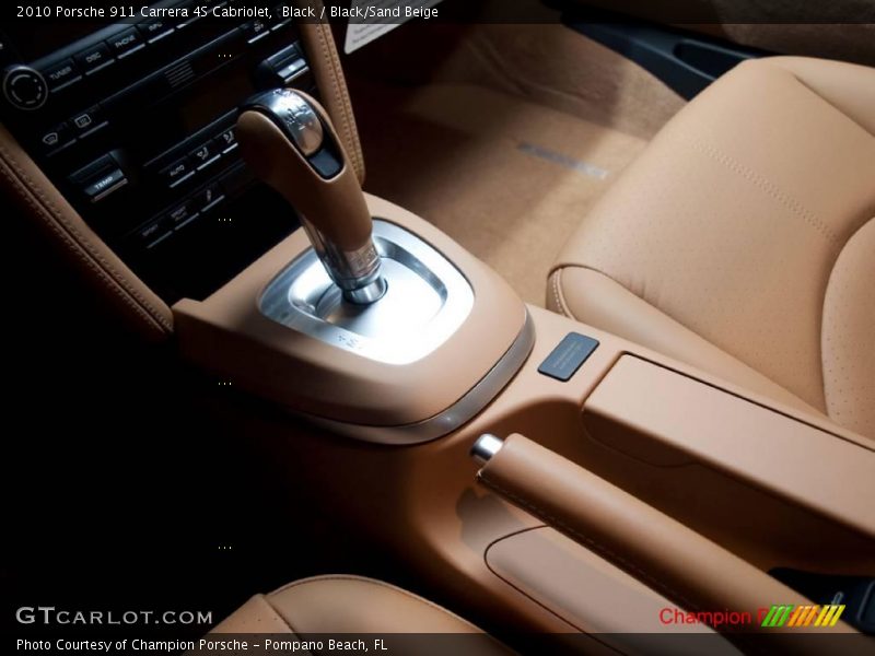 Black / Black/Sand Beige 2010 Porsche 911 Carrera 4S Cabriolet