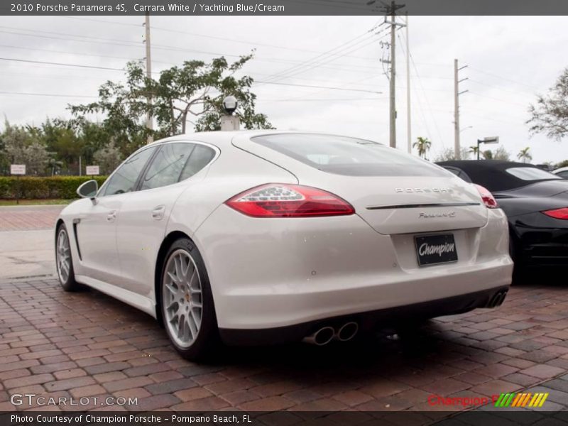 Carrara White / Yachting Blue/Cream 2010 Porsche Panamera 4S
