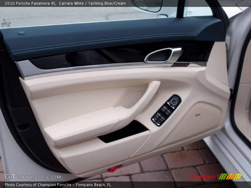 Carrara White / Yachting Blue/Cream 2010 Porsche Panamera 4S