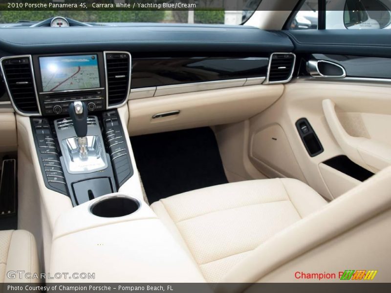 Carrara White / Yachting Blue/Cream 2010 Porsche Panamera 4S