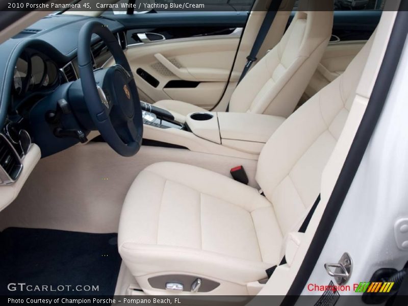 Carrara White / Yachting Blue/Cream 2010 Porsche Panamera 4S