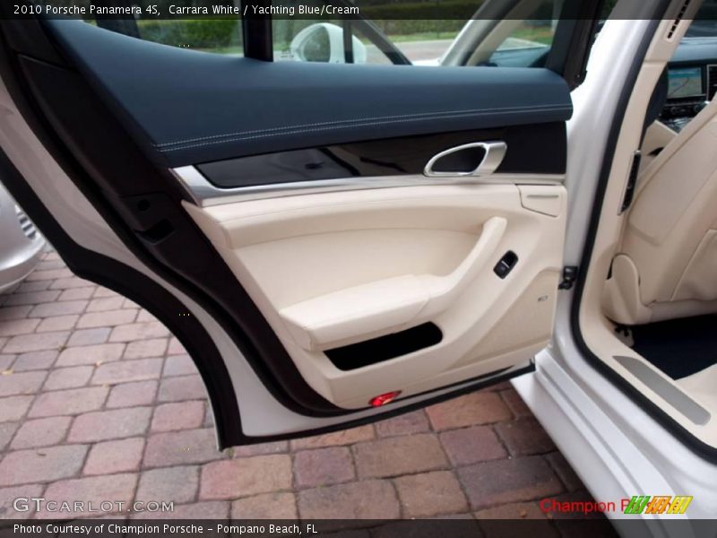 Carrara White / Yachting Blue/Cream 2010 Porsche Panamera 4S