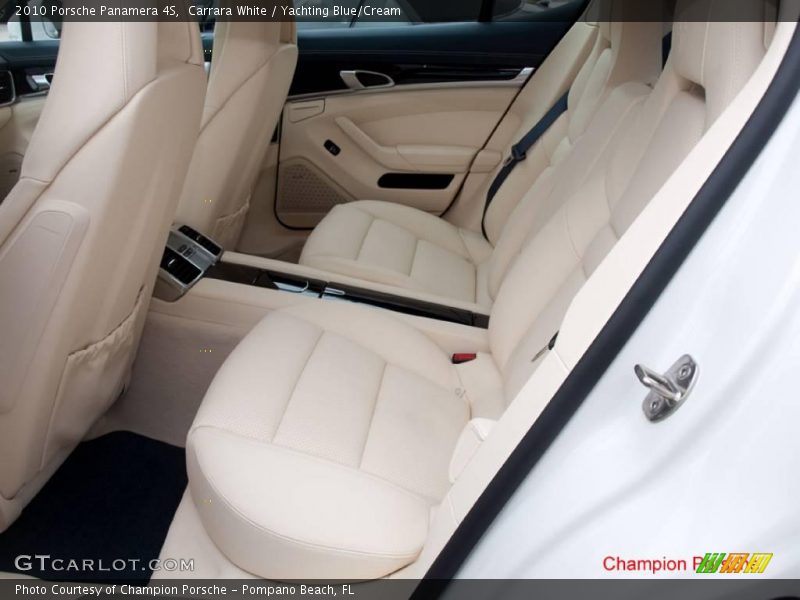 Carrara White / Yachting Blue/Cream 2010 Porsche Panamera 4S