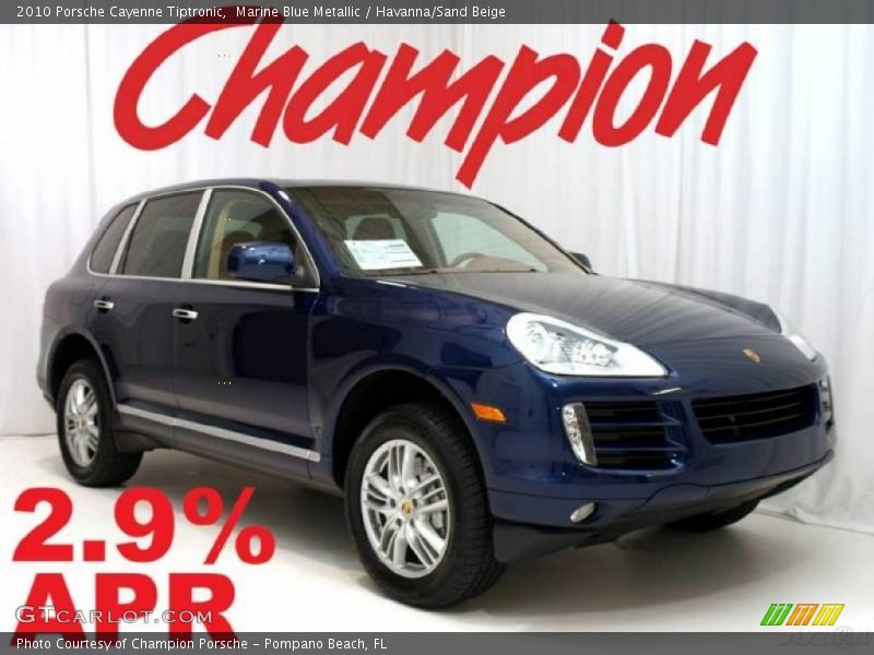 Marine Blue Metallic / Havanna/Sand Beige 2010 Porsche Cayenne Tiptronic