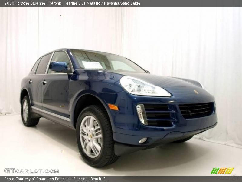 Marine Blue Metallic / Havanna/Sand Beige 2010 Porsche Cayenne Tiptronic