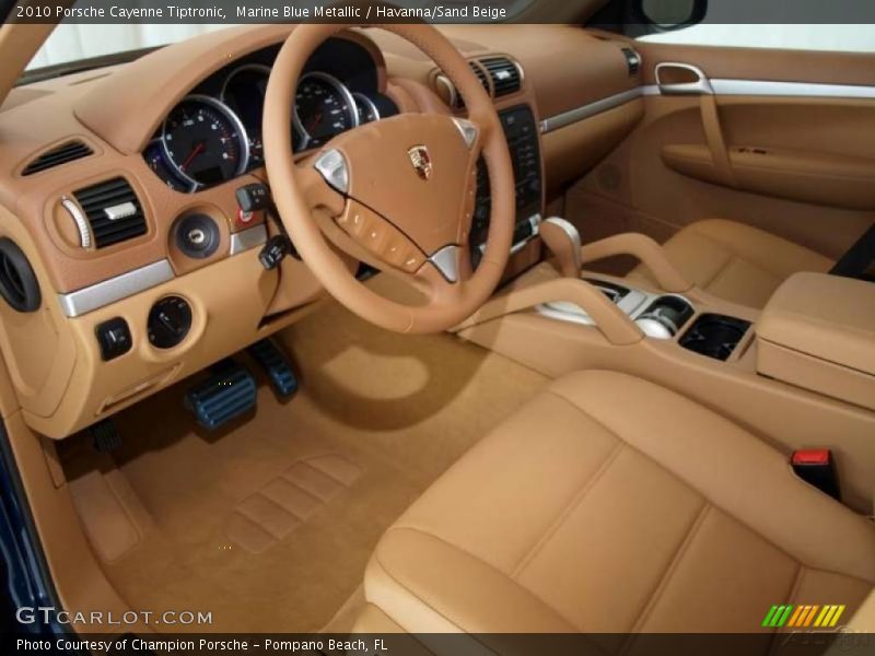 Marine Blue Metallic / Havanna/Sand Beige 2010 Porsche Cayenne Tiptronic