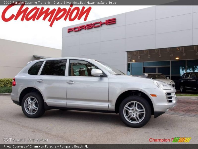 Crystal Silver Metallic / Havanna/Sand Beige 2010 Porsche Cayenne Tiptronic