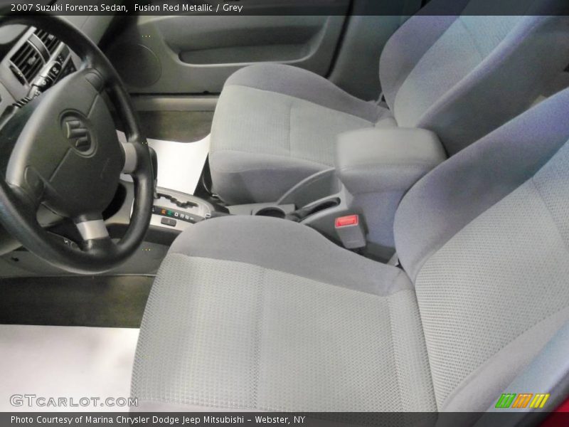 Fusion Red Metallic / Grey 2007 Suzuki Forenza Sedan