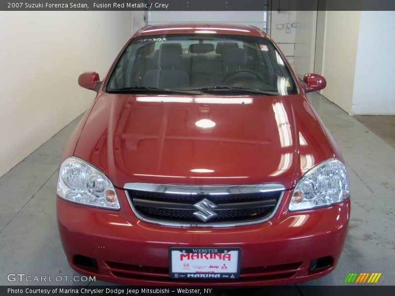 Fusion Red Metallic / Grey 2007 Suzuki Forenza Sedan