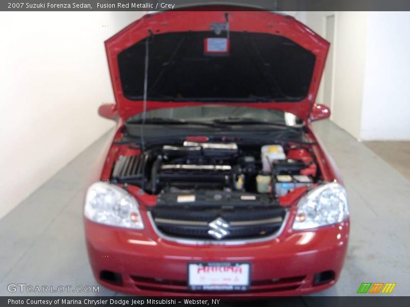 Fusion Red Metallic / Grey 2007 Suzuki Forenza Sedan
