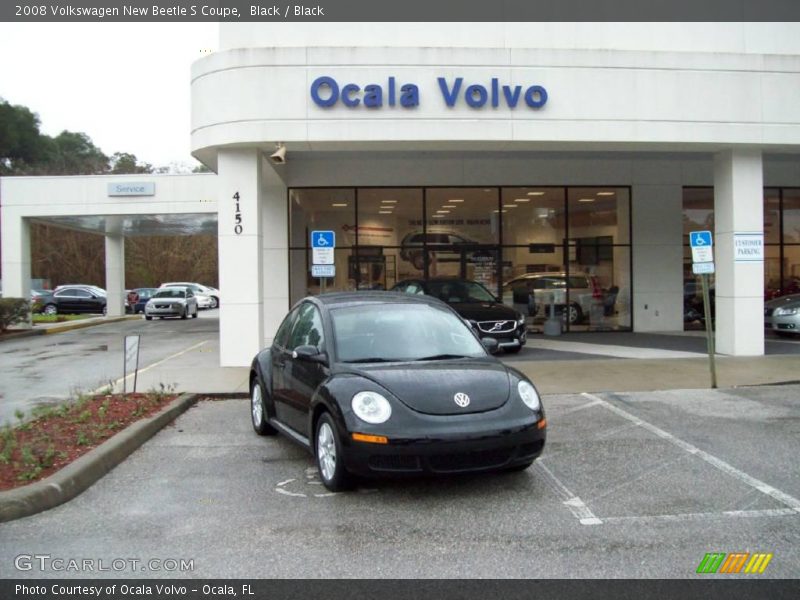 Black / Black 2008 Volkswagen New Beetle S Coupe