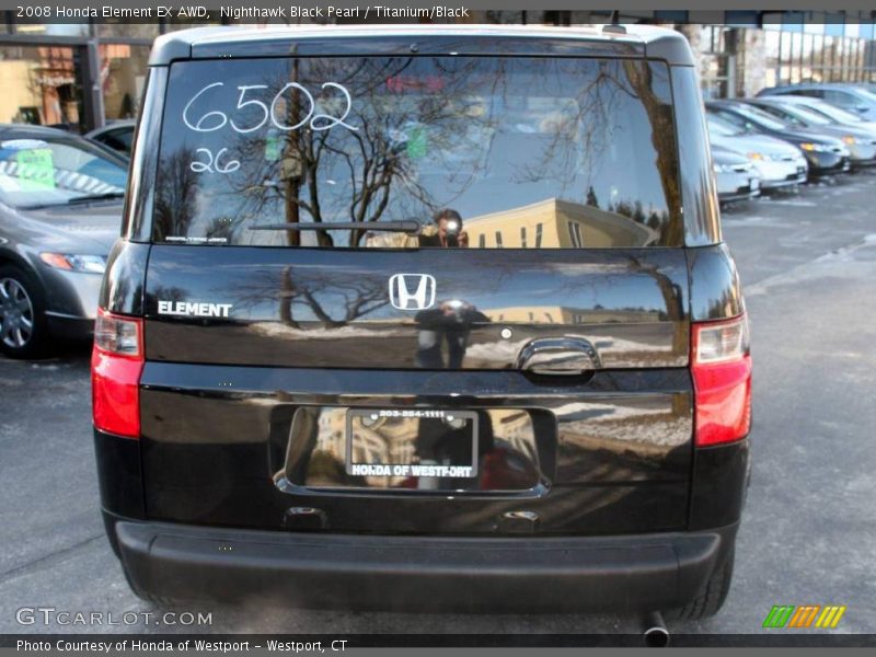 Nighthawk Black Pearl / Titanium/Black 2008 Honda Element EX AWD